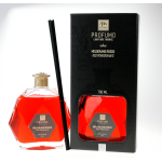 FX1 |Diffusore d'Essenza Bastoncini Bottiglia Esagonale al Melograno Rosso 700 ml.